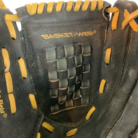 Rawlings 13 inch Black Leather Baseball Glove SS13W Basket-Web Right-Hand Throw - Picture 6 of 7